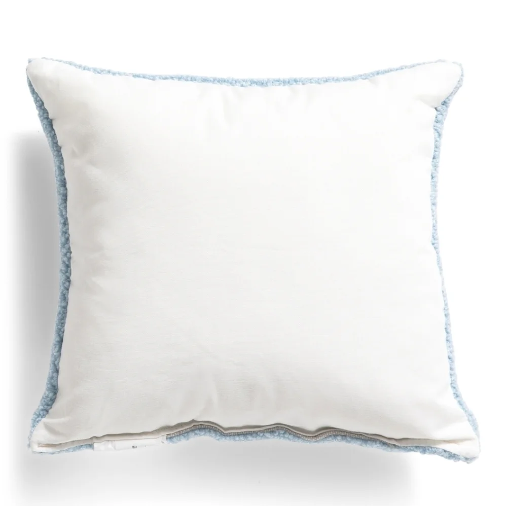 💙▪️Peking Handicraft ▪️14x14 Hola Corgi Hooked Pillow
